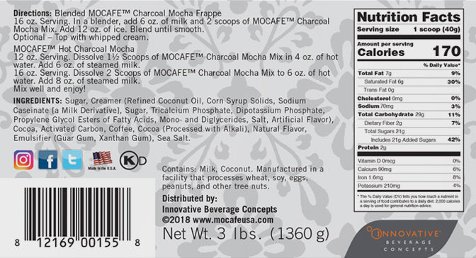 MoCafe - Charcoal Mocha - 3 lb. Bulk Bag