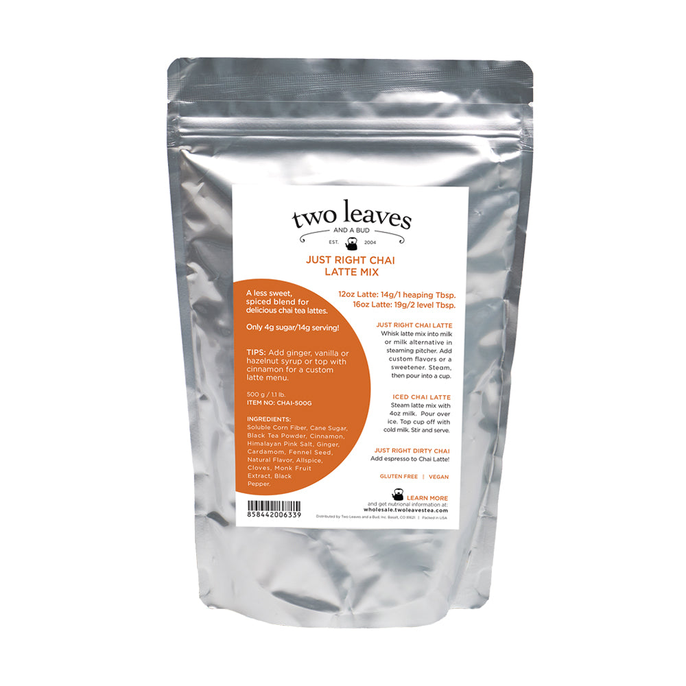 Two Leaves Tea: Nice Chai Tea Latte Mix - 500g (1.1lb) Bulk Bag