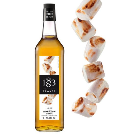 1883 Classic Flavored Syrups - 1L Plastic Bottle: Toasted Marshmallow