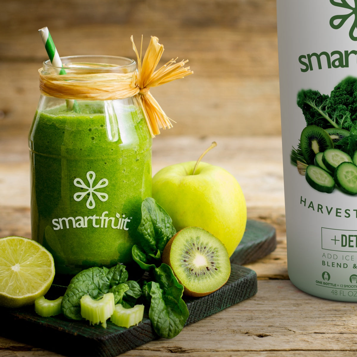 SmartFruit - 100% Real Fruit Puree: 48 fl. oz. Bottle: Harvest Greens