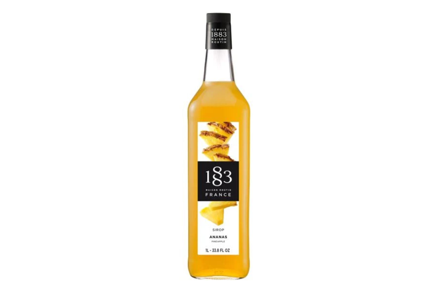 1883 Classic Flavored Syrups - 1L GLASS Bottle: Pineapple
