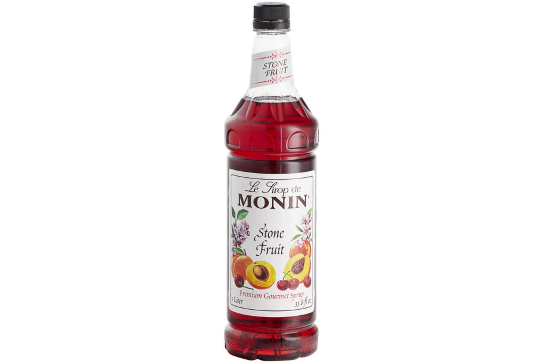 Monin Classic Syrup - 1L Plastic Bottle: Stone Fruit