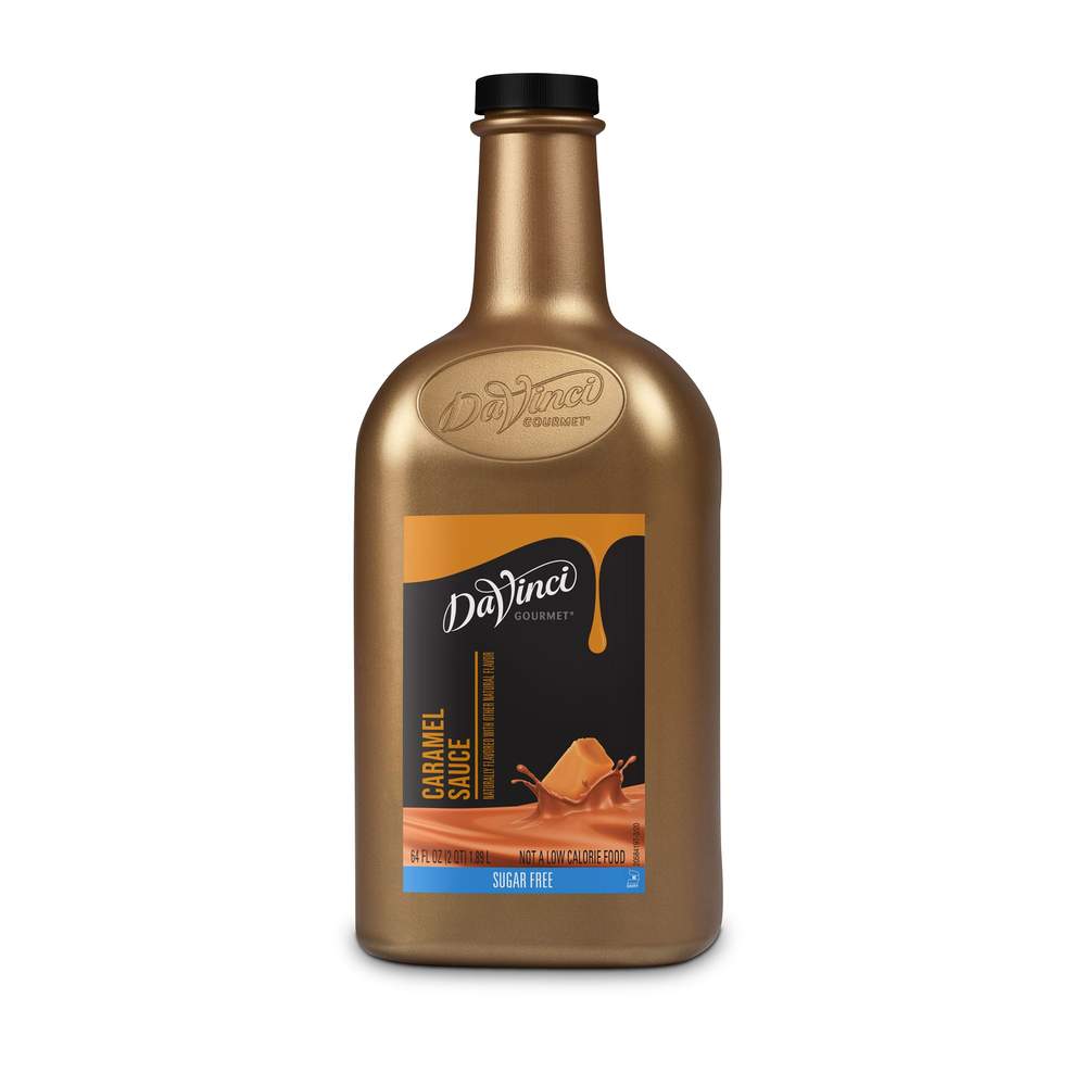 Davinci Gourmet Sauce - 64 oz Plastic Bottle: Caramel (Sugar Free)