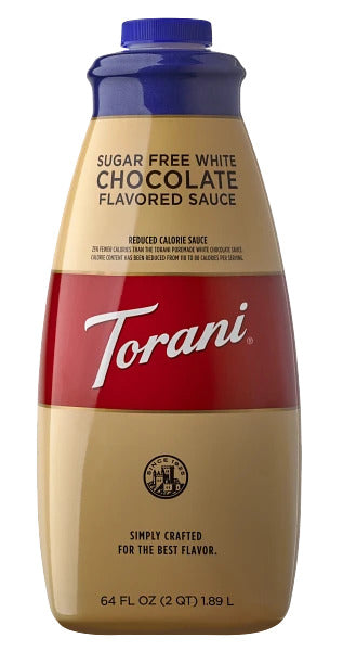 Torani Sugar Free White Chocolate Sauce - Case