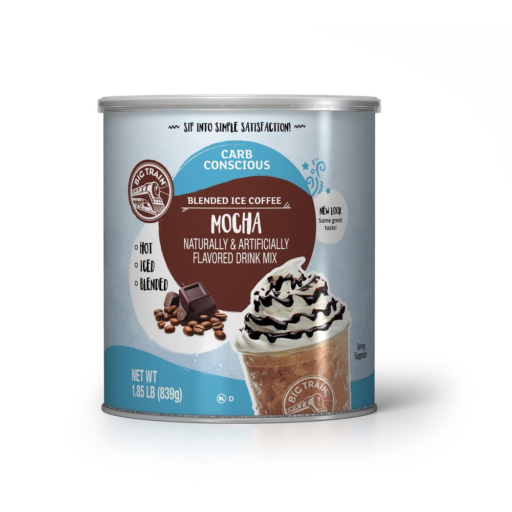 Big Train Carb Conscious Blended Ice Coffee - 1.85 lb. Can: Mocha