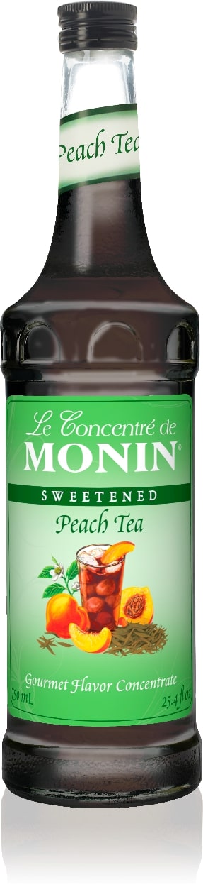 Monin Tea Concentrate - 750 ml. Glass Bottle: Peach Tea