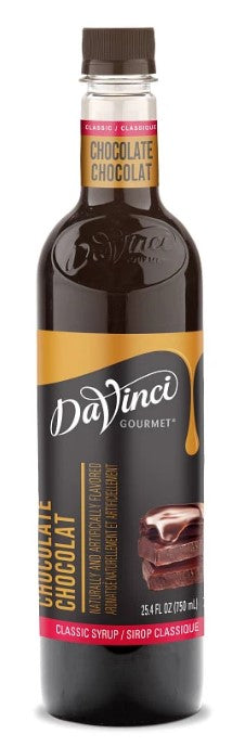 Davinci Classic Flavored Syrups - 750 ml. Plastic Bottle: Chocolate