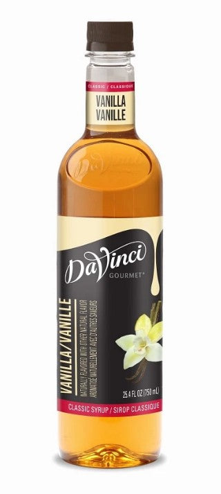 Davinci Classic Flavored Syrups - 750 ml. Plastic Bottle: Vanilla