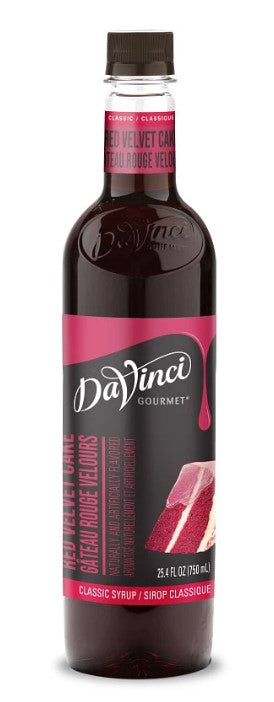 Davinci Classic Flavored Syrups - 750 ml. Plastic Bottle: Red Velvet Cake