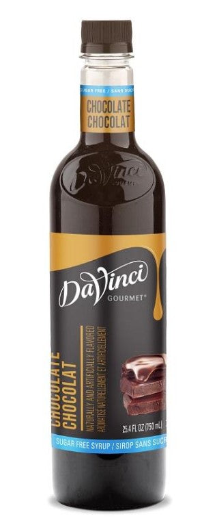 Davinci Sugar Free Flavored Syrups - 750 ml. Plastic Bottle: Chocolate