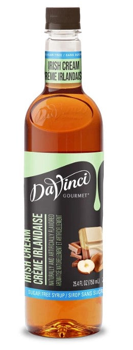 Davinci Sugar Free Flavored Syrups - 750 ml. Plastic Bottle: Irish Cream