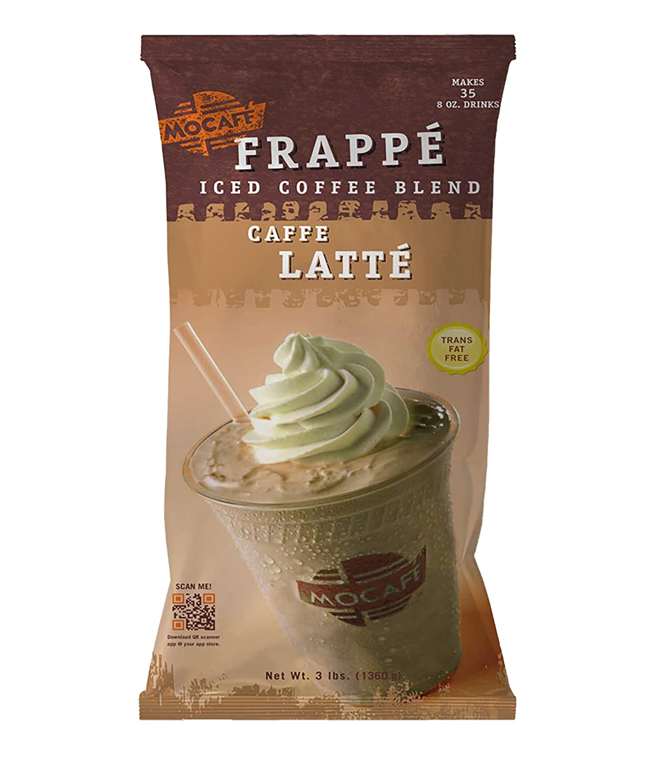 MoCafe - Blended Ice Frappes - 3 lb. Bulk Bag: Caffe Latte