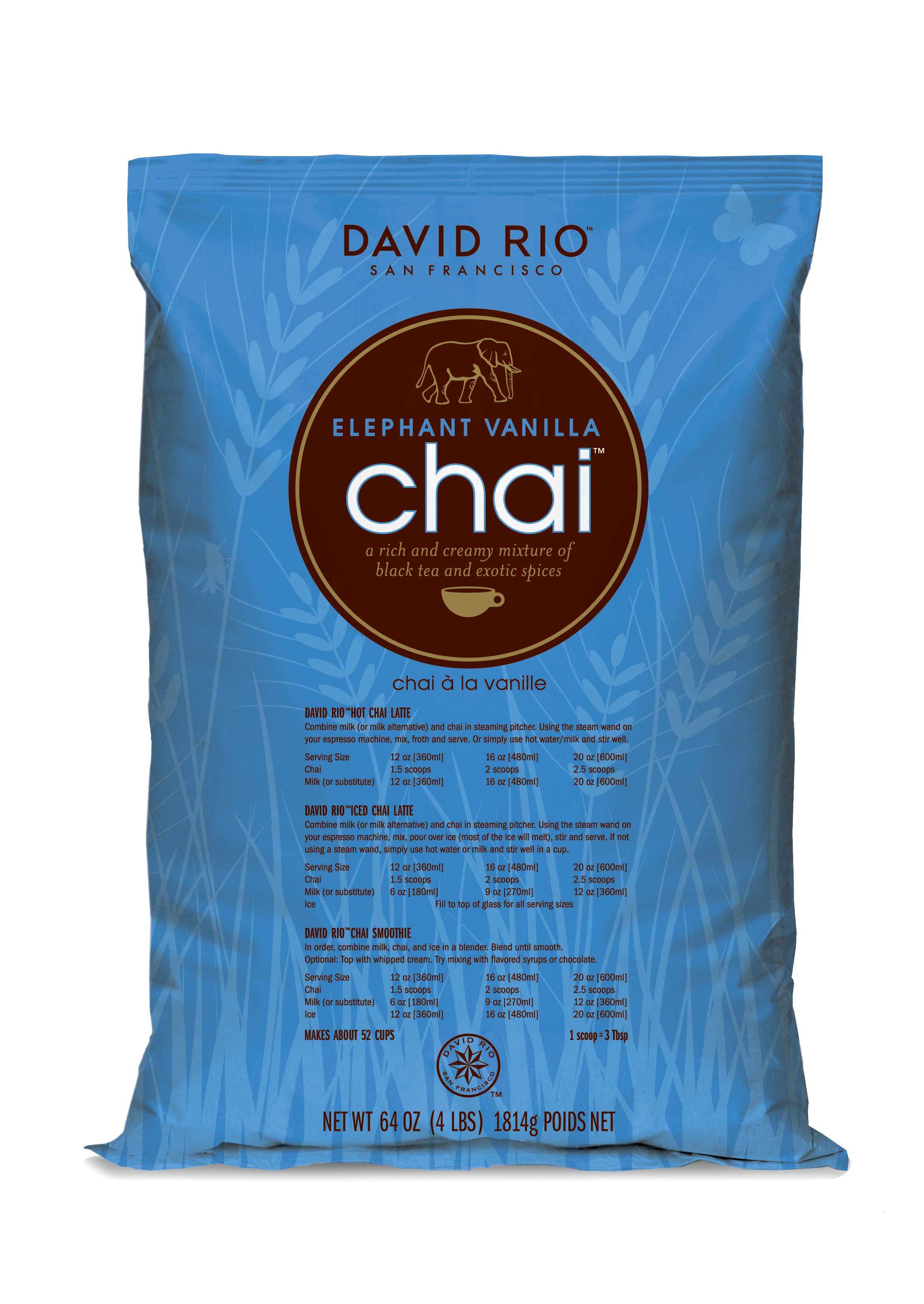 David Rio Chai (Endangered Species) - 4lb Bulk Bag: Elephant Vanilla