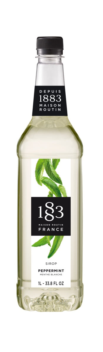 1883 Classic Flavored Syrups - 1L Plastic Bottle: Peppermint