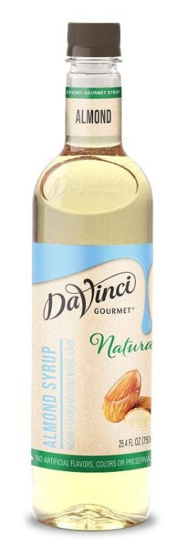 DaVinci Naturals Flavored Syrups - 750 ml. Plastic Bottle: Almond