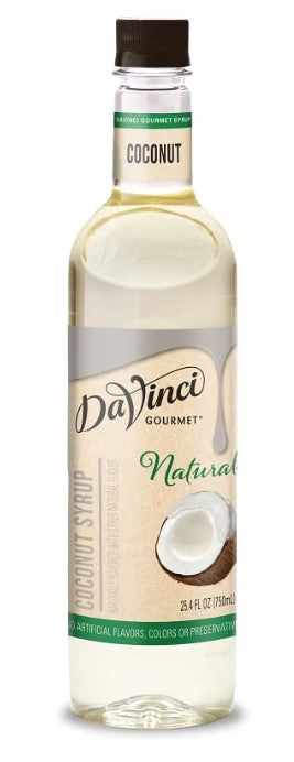 DaVinci Naturals Flavored Syrups - 750 ml. Plastic Bottle: Coconut