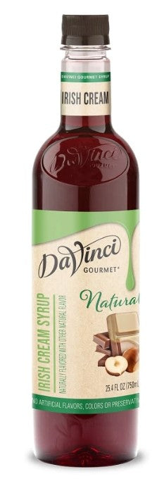DaVinci Naturals Flavored Syrups - 750 ml. Plastic Bottle: Irish Cream