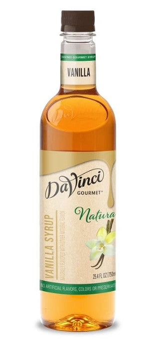 DaVinci Naturals Flavored Syrups - 750 ml. Plastic Bottle: Vanilla