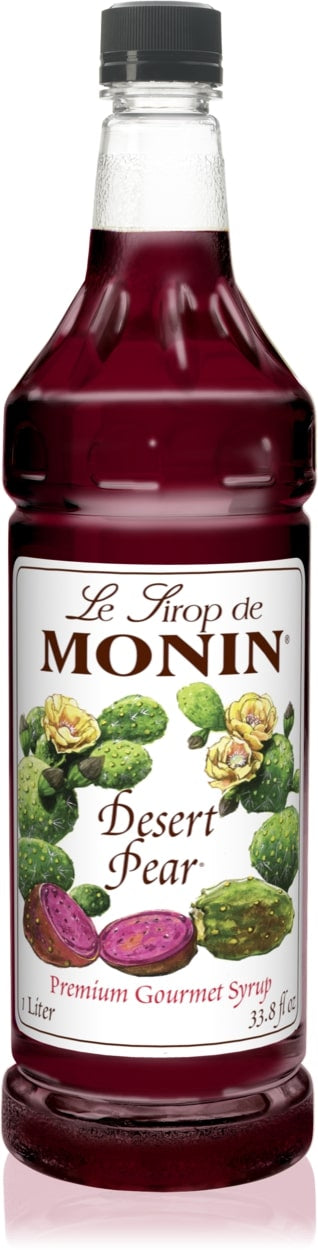 Monin Classic Desert Pear Syrup - 1L Plastic Bottle
