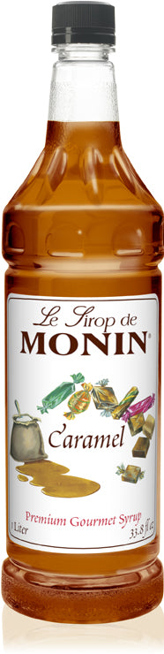 Monin Classic Caramel Syrup - 1L Plastic Bottle