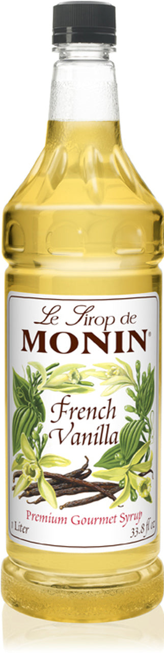 Monin Classic French Vanilla Syrup - 1L Plastic Bottle