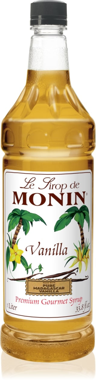 Monin Classic Vanilla Syrup - 1L Plastic Bottle
