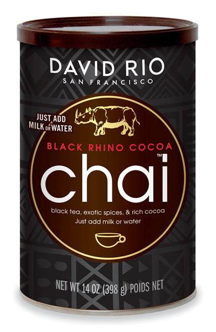 David Rio Chai (Endangered Species) - 14oz Canister: Black Rhino Cocoa 