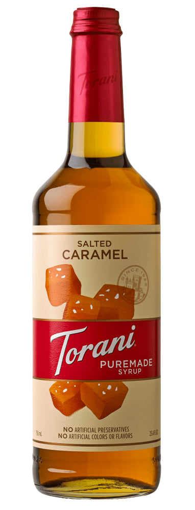Torani Puremade Flavor Syrup: 750ml Plastic Bottle: Salted Caramel