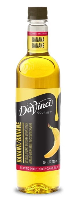 Davinci Classic Flavored Syrups - 750 ml. Plastic Bottle: Banana
