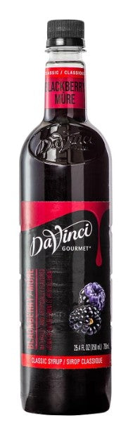 Davinci Classic Flavored Syrups - 750 ml. Plastic Bottle: Blackberry