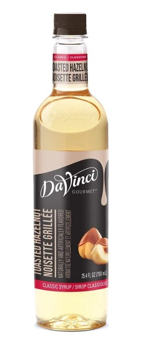 Davinci Classic Flavored Syrups - 750 ml. Plastic Bottle: Toasted Hazelnut