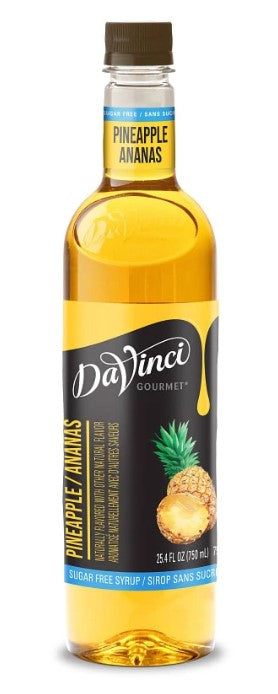 Davinci Sugar Free Flavored Syrups - 750 ml. Plastic Bottle: Pineapple