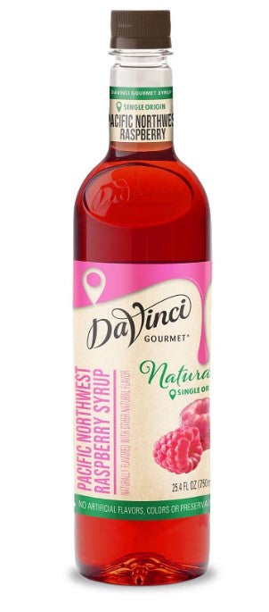 DaVinci Naturals Flavored Syrups - 750 ml. Plastic Bottle: Pacific Northwest Raspberry
