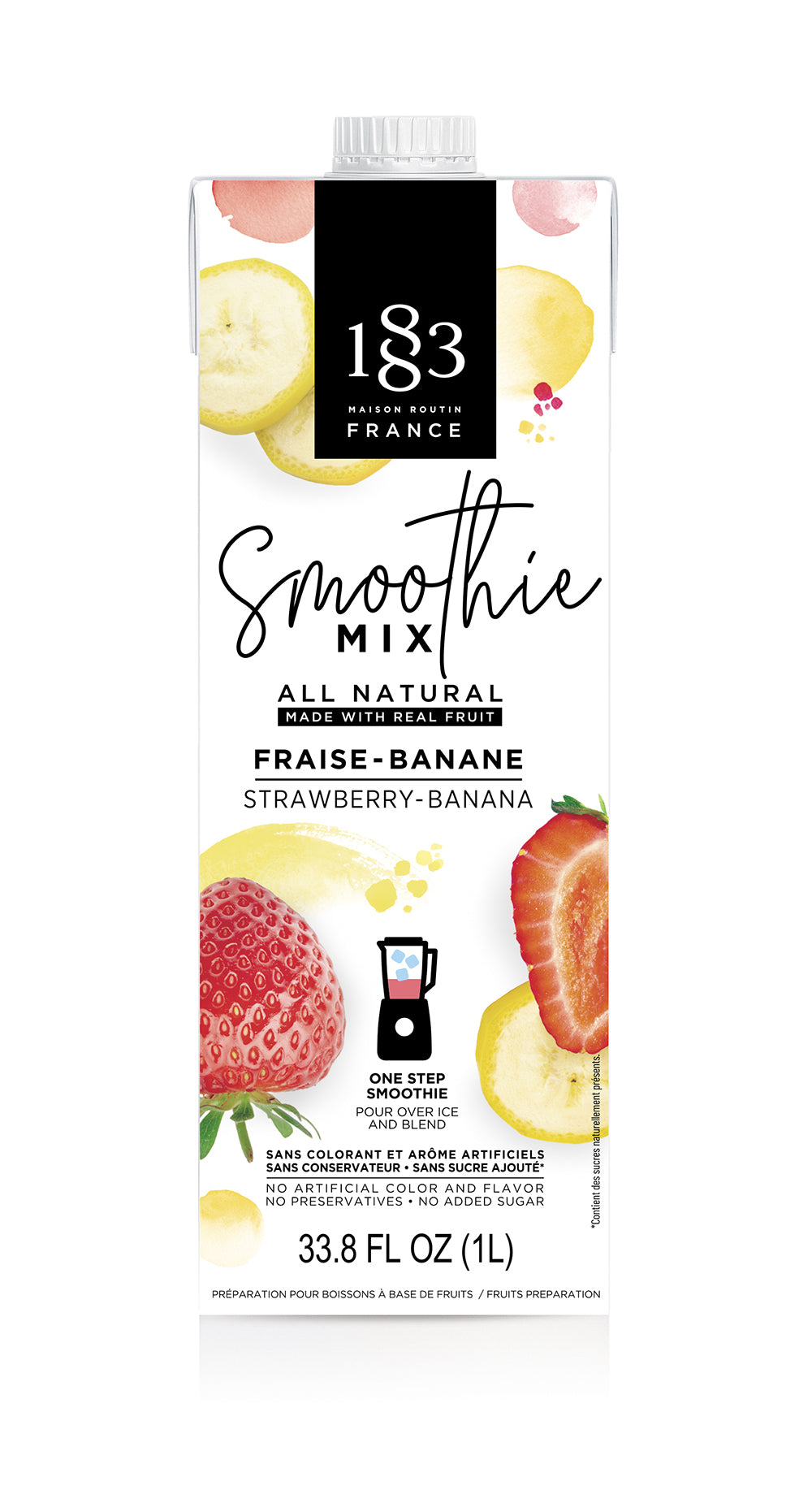 1883 Smoothie Mix - 1L Carton: Strawberry Banana