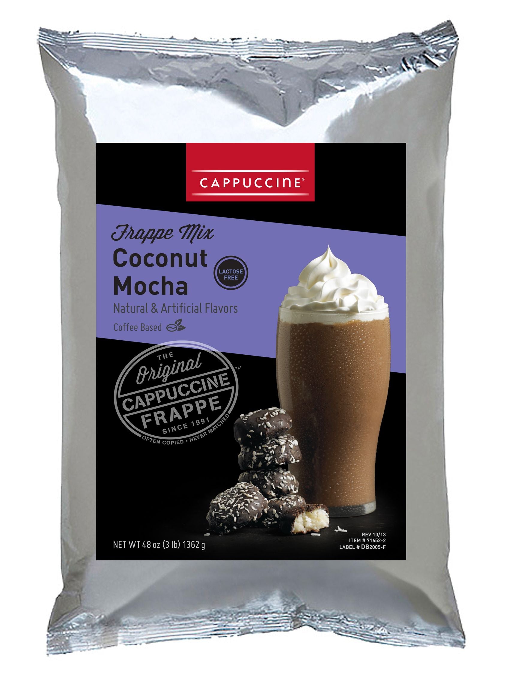 Cappuccine Coffee Frappe Mix - 3 lb. Bulk Bag: Coconut Mocha