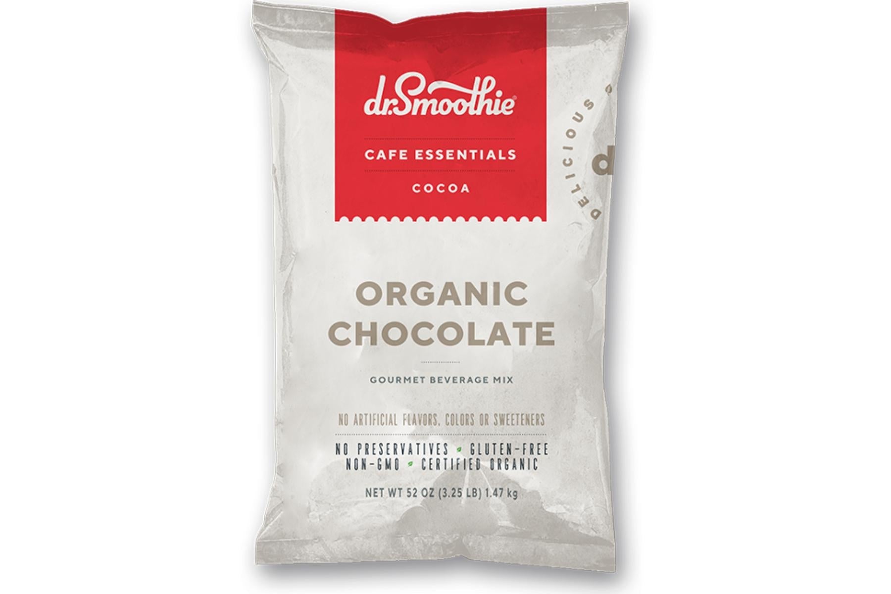 Dr. Smoothie Cafe Essentials Cocoa - 3.5lb Bulk Bag: Organic Chocolate