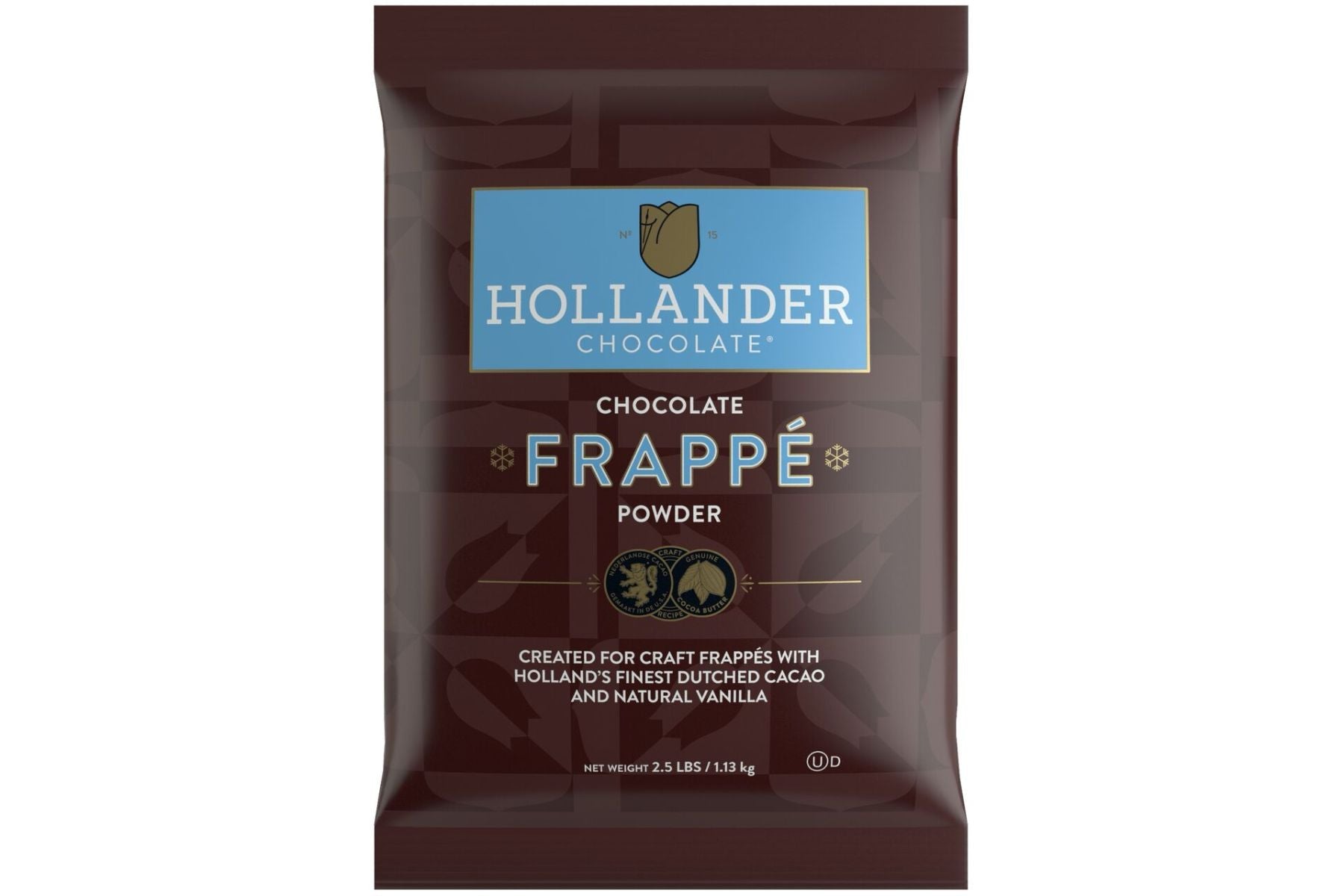 Hollander Creme Frappe & Blender Base - 2.5 lb. Bulk Bag: Chocolate Frappe