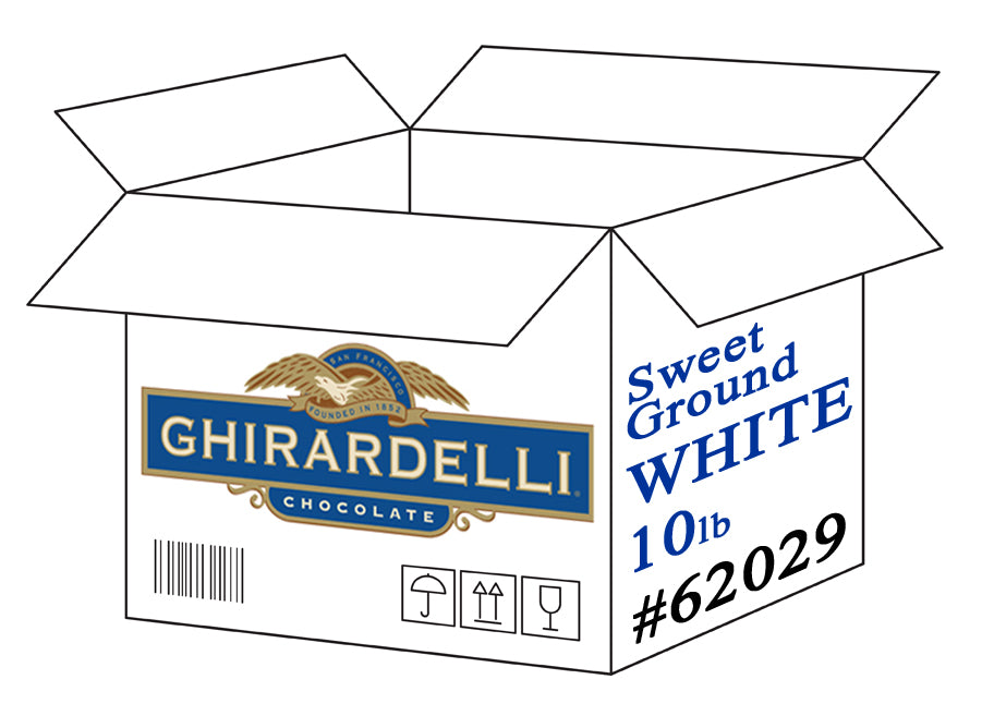 Ghirardelli Sweet Ground White Chocolate Powder - 10 lb. Case