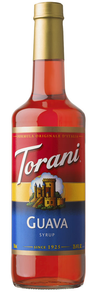 Torani Classic Flavored Syrups - 750 ml Glass Bottle: Guava