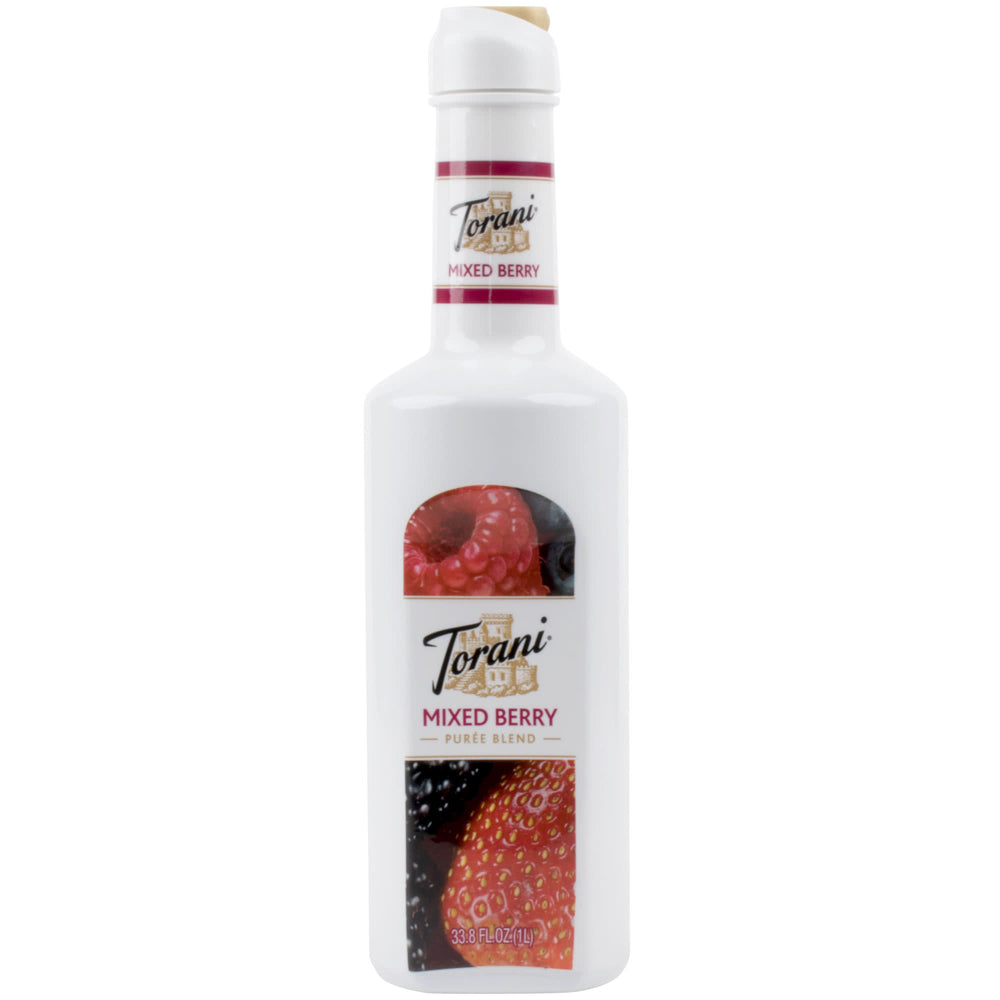 Torani Puree Blend: 1L Bottle: Mixed Berry
