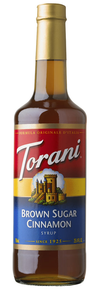Torani Classic Flavored Syrups - 750 ml Glass Bottle: Brown Sugar Cinnamon