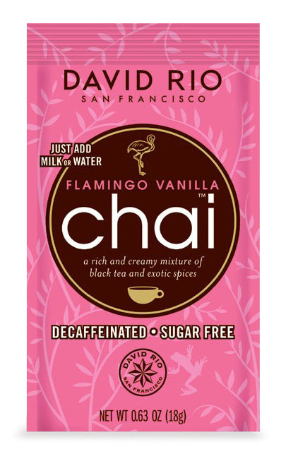 David Rio Chai (Endangered Species) - Single Serve: Flamingo Vanilla Decaf Sugar Free