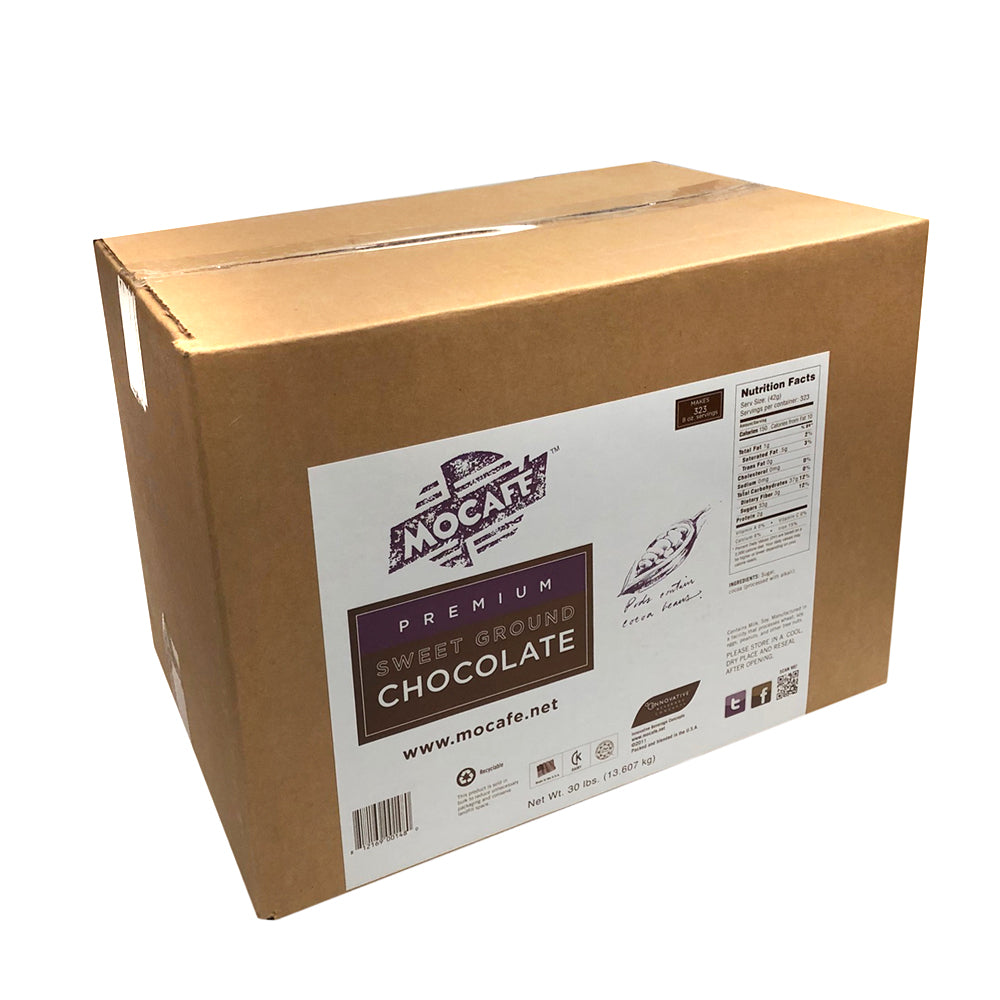 MoCafe - Premium Sweet Ground Chocolate - 30 lb. Box