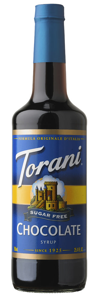Torani Sugar Free Flavored Syrups - 750 ml Glass Bottle: Chocolate