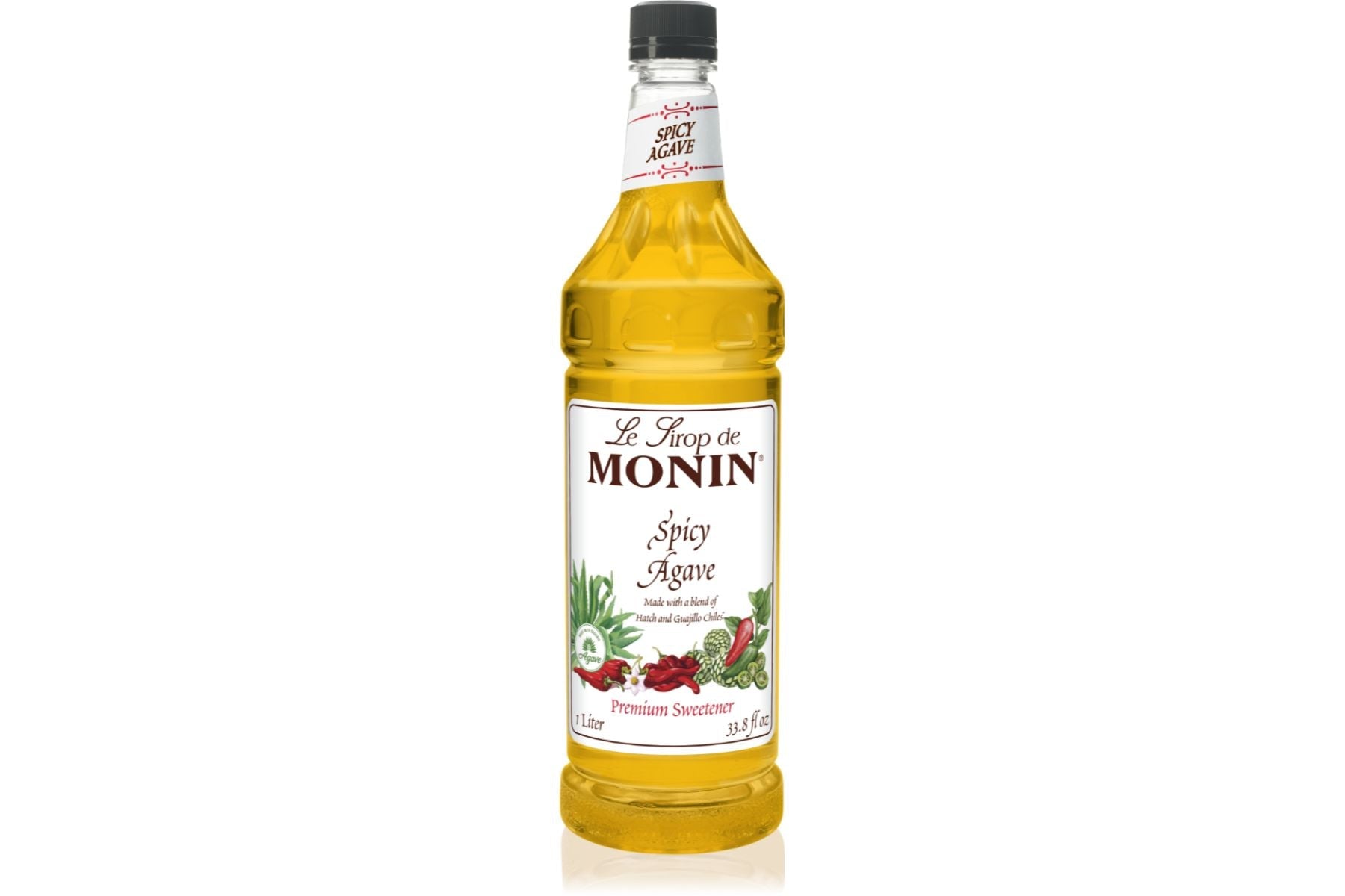 Monin Classic Syrup - 1L Plastic Bottle: Spicy Agave