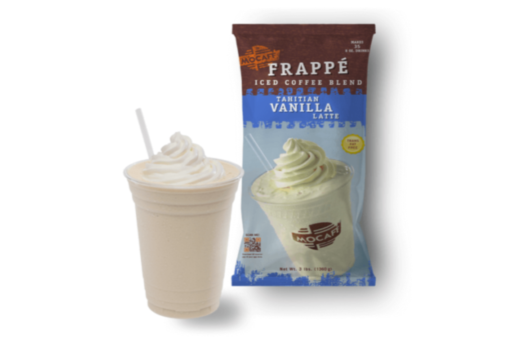 MoCafe - Blended Ice Frappes - 25 lb. Bulk Bag: Tahitian Vanilla