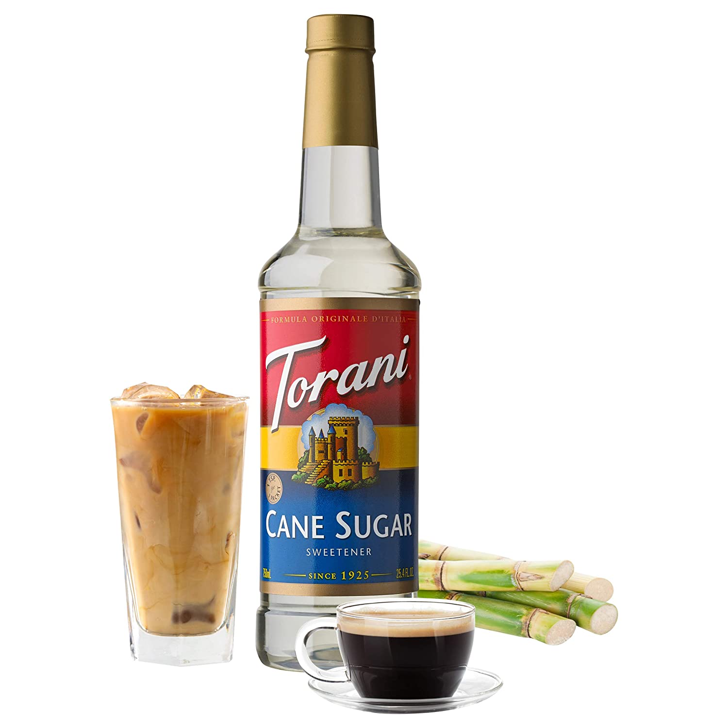 Torani Cane Sugar Sweetener - 750ml Plastic Bottle