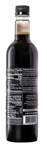 Davinci Classic Flavored Syrups - 750 ml. Plastic Bottle: Chocolate