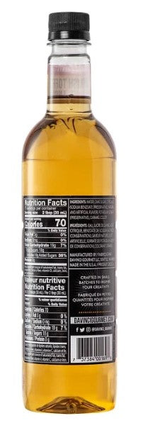 Davinci Classic Flavored Syrups - 750 ml. Plastic Bottle: English Toffee