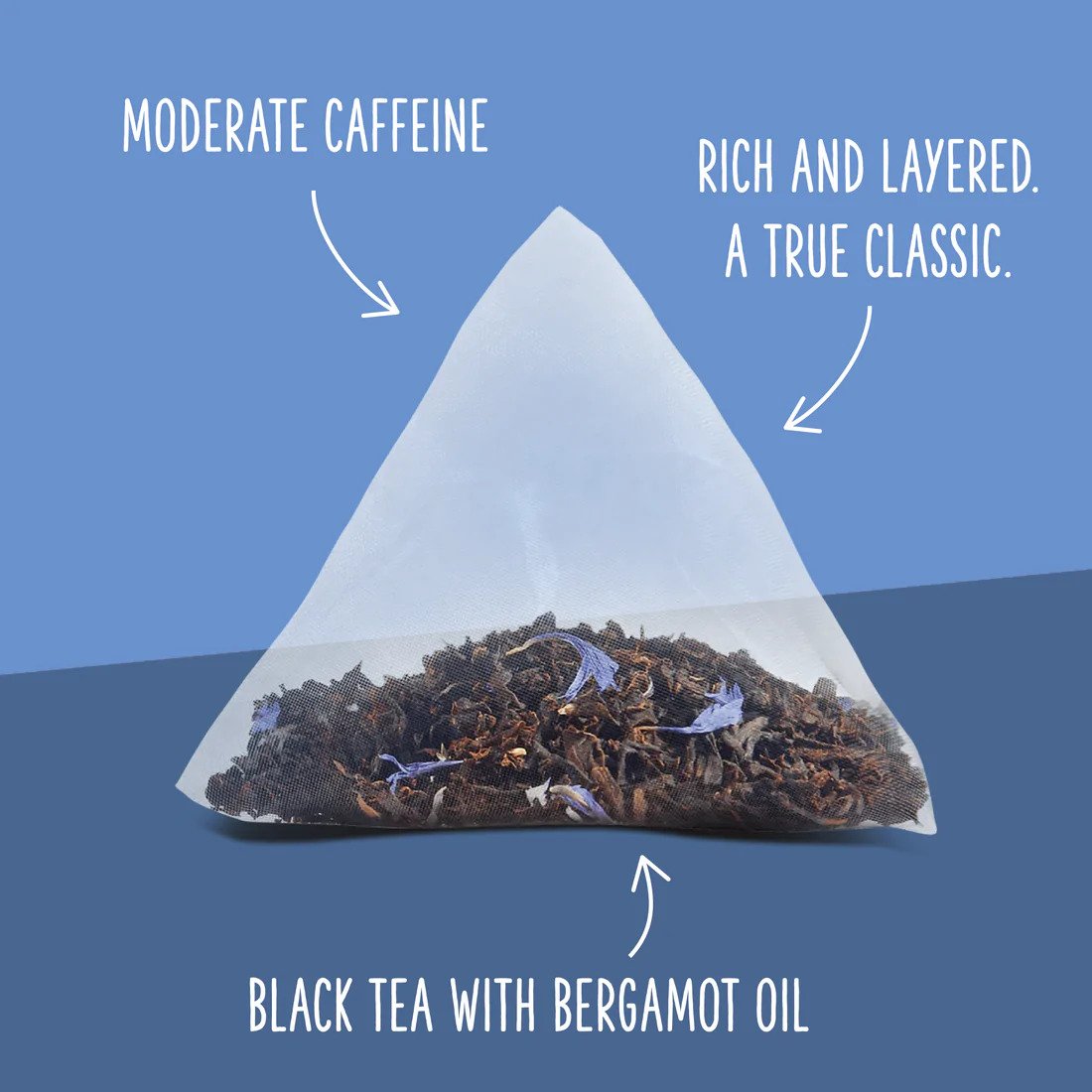 Two Leaves Tea - Box of 100 Tea Sachets: Organic Earl Grey Tea